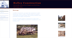 Desktop Screenshot of holleyconstruction.com