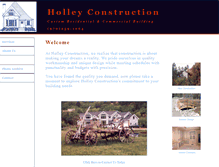 Tablet Screenshot of holleyconstruction.com